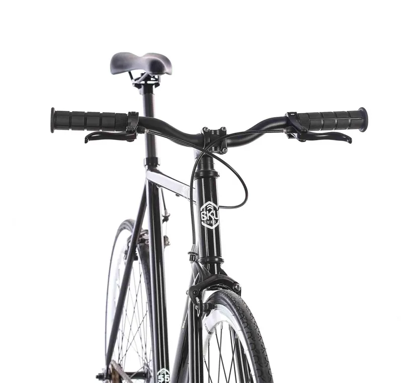 6KU Shelby 2 Fixie and Single Speed Bike in Black-3
