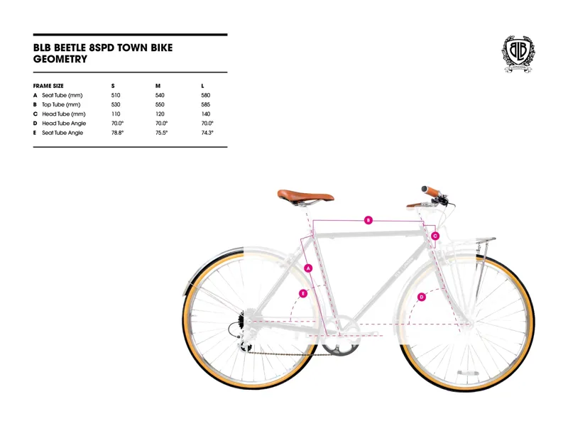 BLB Beetle 8sp Town Bike in Black-6