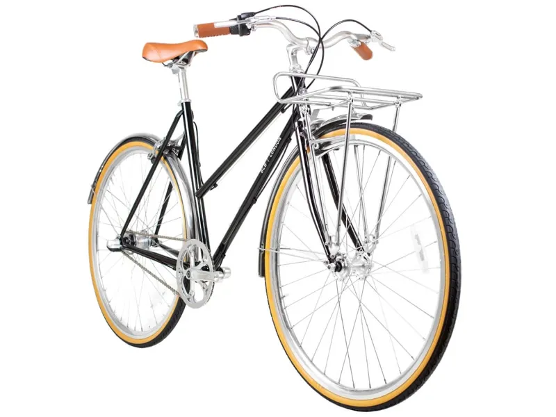 BLB Butterfly 3 Speed Town Bike in Black-1