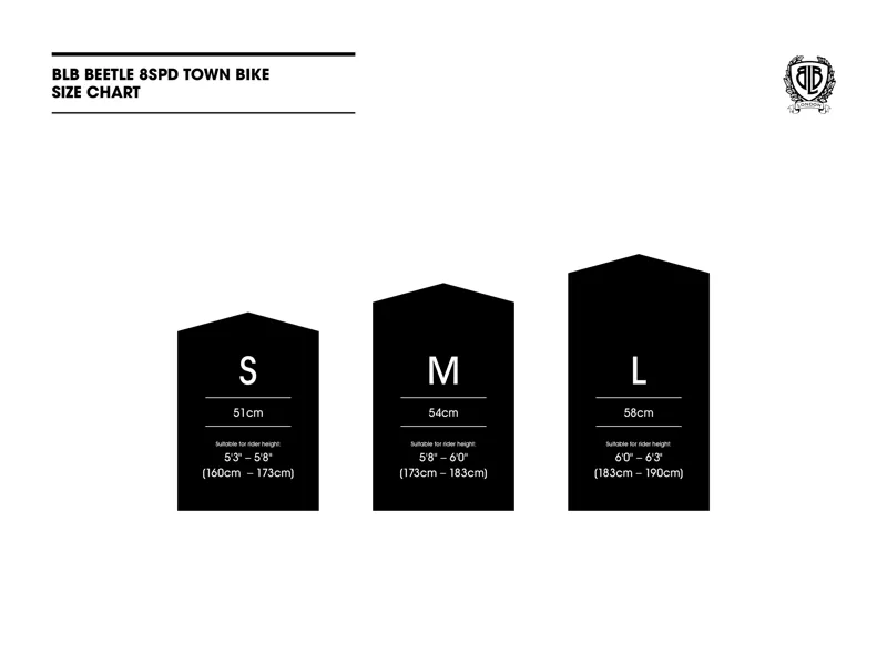 BLB Beetle 8sp Town Bike in Black-7