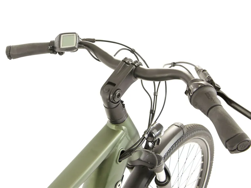 Raleigh Centros Crossbar Hub Gear eBike in Khaki Green-6