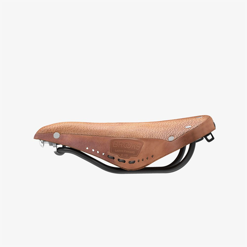 Brooks B17 Softened Short Ladies Saddle in Brown-4