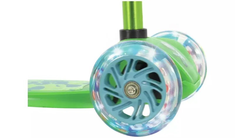 Squish Mini Flex LED Tilt Kids Scooter in Green-8