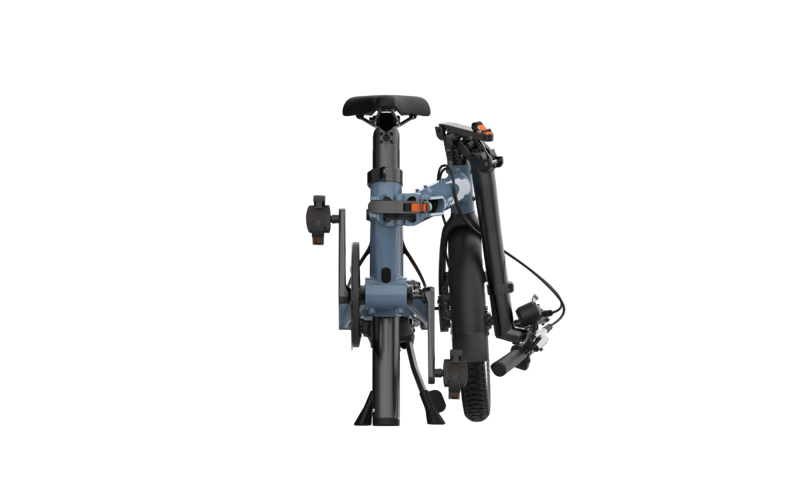 UTO Morning PRO16 Electric Folding Bike With Belt Drive in Taupe-3