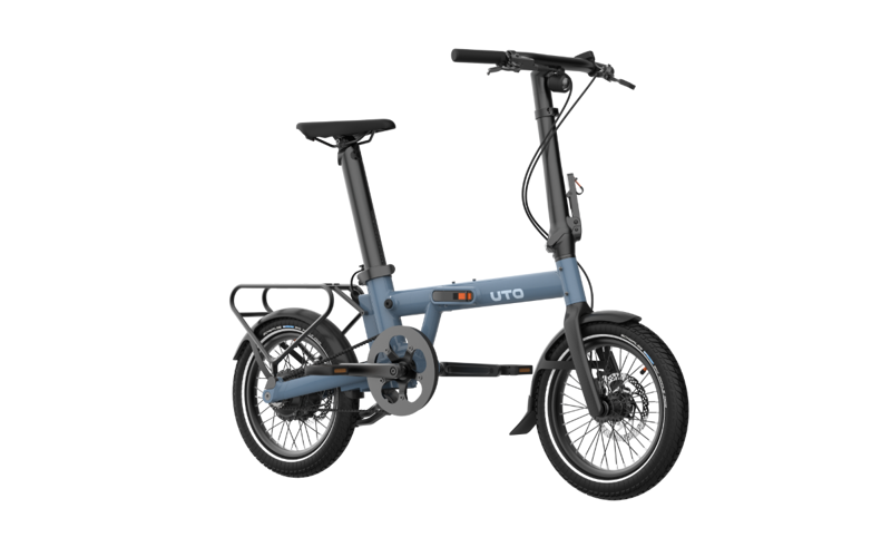 UTO Morning PRO16 Electric Folding Bike With Belt Drive in Taupe-2