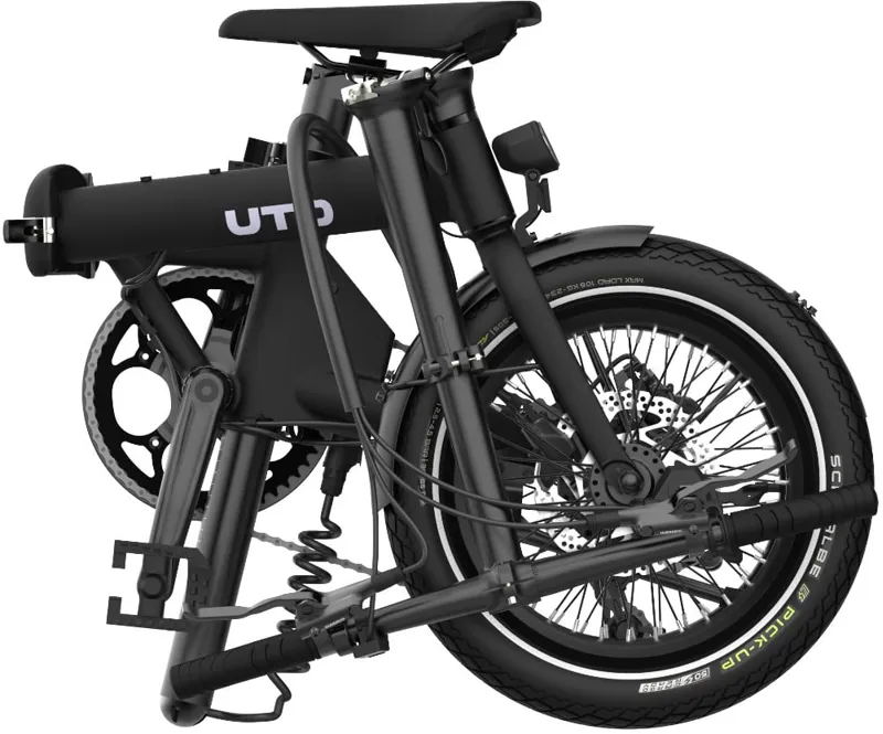 UTO OG16 inch Folding eBike in Onyx Black-1