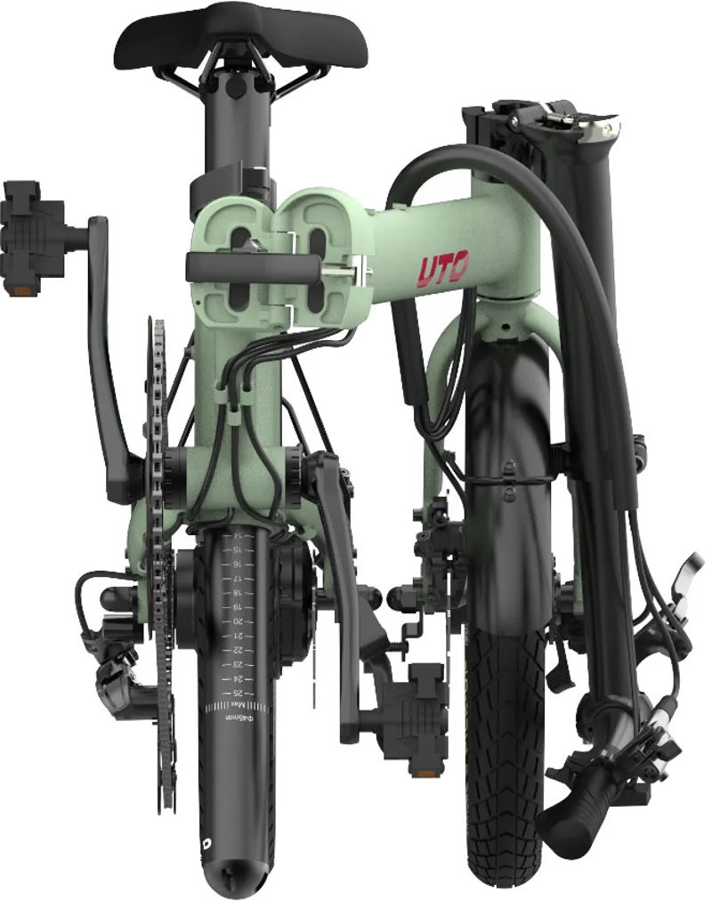 UTO OG16 inch Folding eBike in Sage Green-2