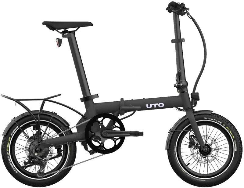 UTO OG16 inch Folding eBike in Onyx Black
