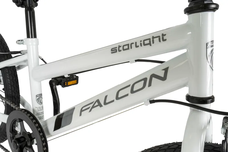 Falcon Starlight 20 inch Kids Bike in White-3