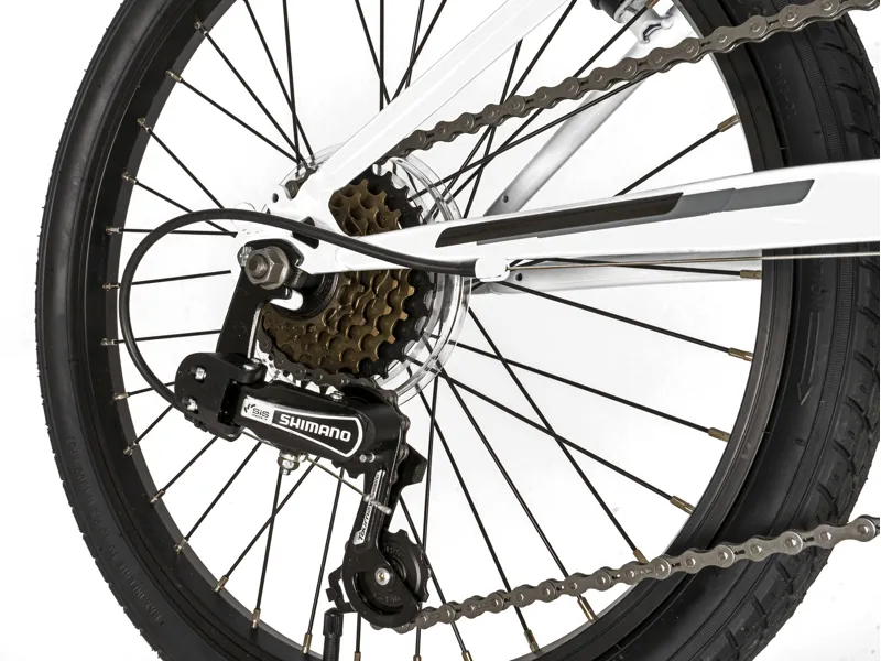 Falcon Starlight 20 inch Kids Bike in White-2