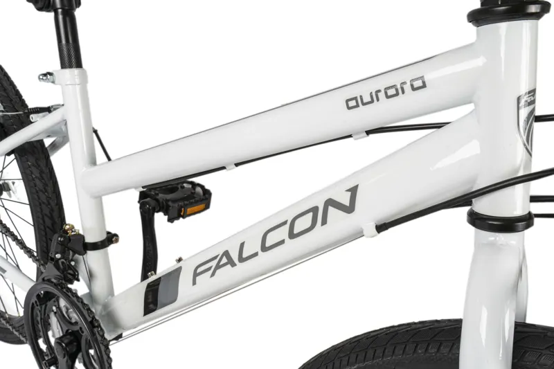 Falcon Aurora 24 inch Kids Bike in White-3
