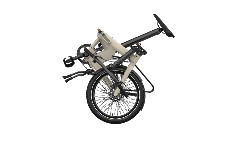 Eovolt Afternoon Pro 20 inch Folding Electric Bike in Taupe-3