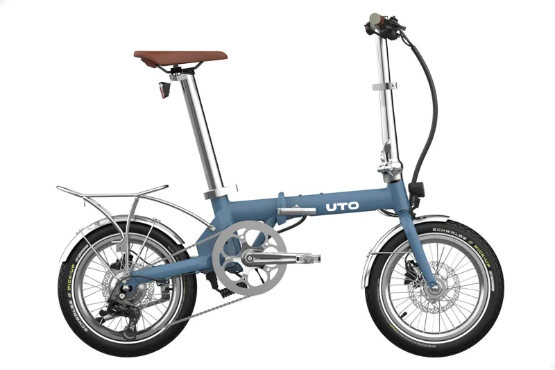 UTO OG16 inch Folding eBike in Vintage Satin Blue