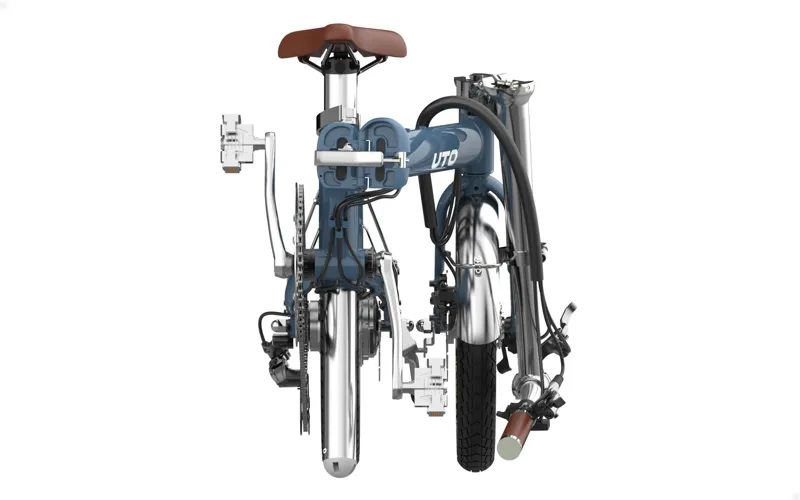 UTO OG16 inch Folding eBike in Vintage Satin Blue-1