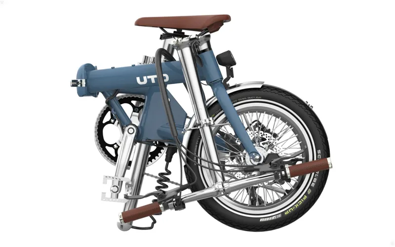 UTO OG16 inch Folding eBike in Vintage Satin Blue-2