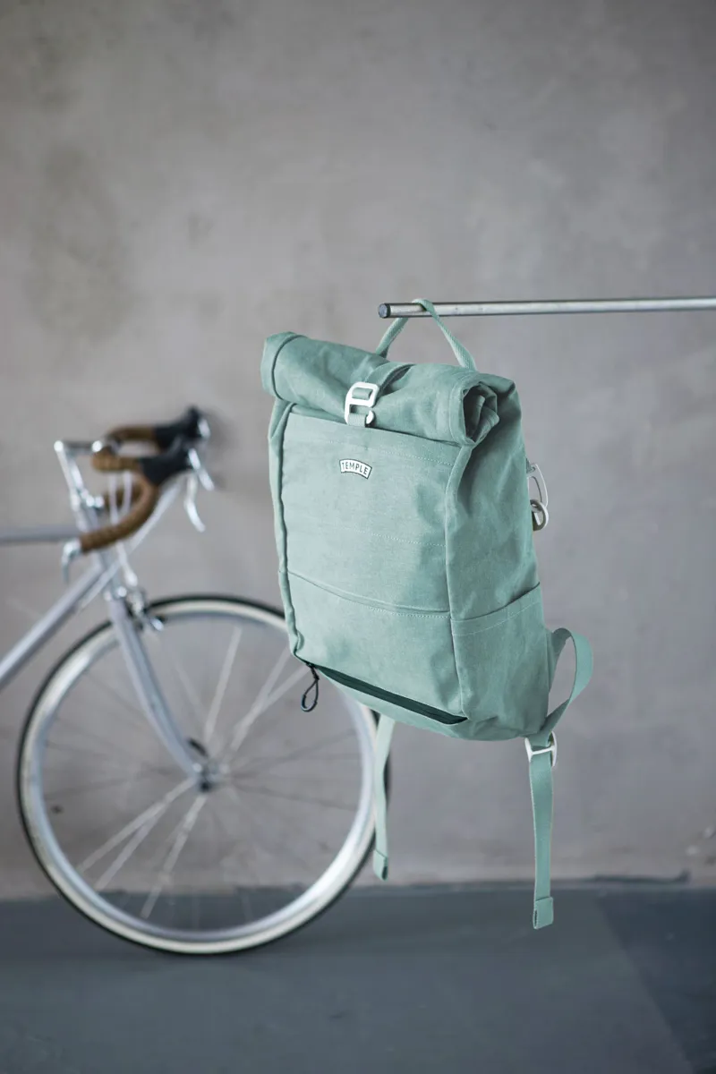 Temple Pannier Bag/Backpack Stonewash Teal-2