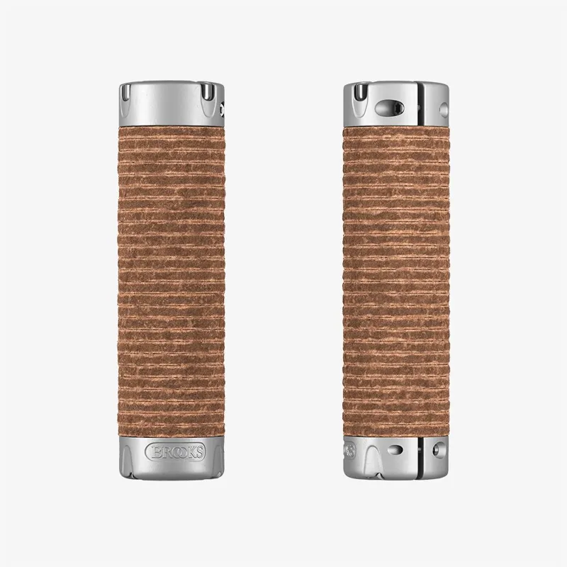 Brooks Plump Leather Grips in Honey
