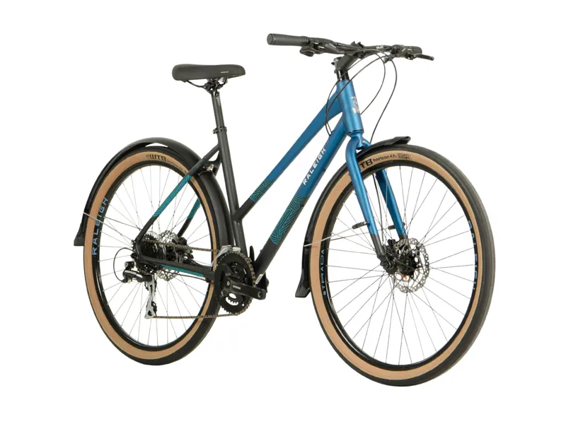 Raleigh Strada City 650b Open Frame Hybrid Bike in Blue-1