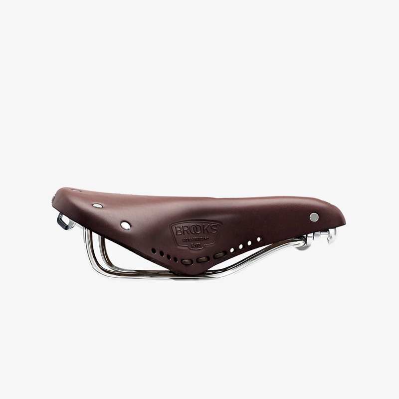 Brooks B17 Carved Short Ladies Saddle in Brown-3