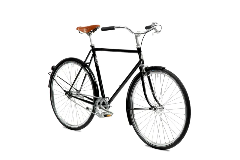 Pelago Bristol 3 Speed Hub Urban City Bike in Black-1