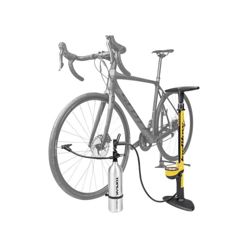 Topeak Tubibooster X Pump in Silver-3