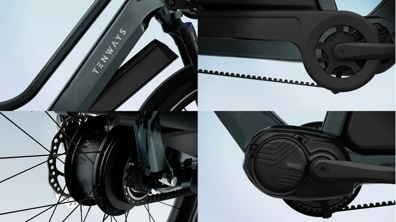 2026 New - Tenways Longtail DUO Electric Cargo Bike-3