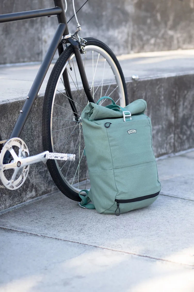 Temple Pannier Bag/Backpack Stonewash Teal-4