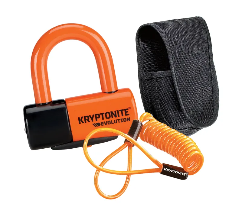 Kryptonite Evolution S4 Disc Lock in Orange/Black