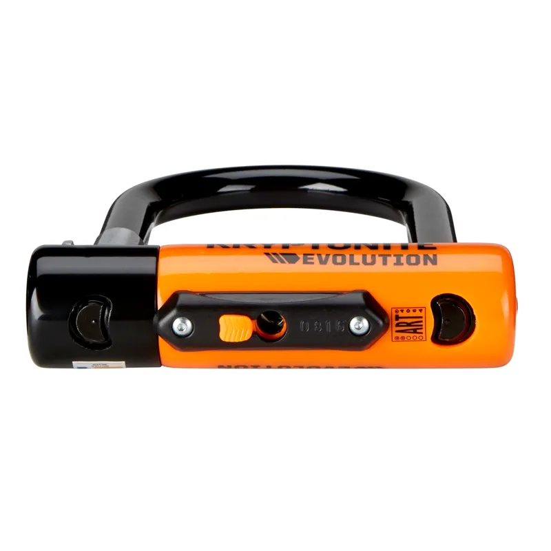 Kryptonite Evolution Mini-9 Sold Secure Gold Lock in Orange/Black-1