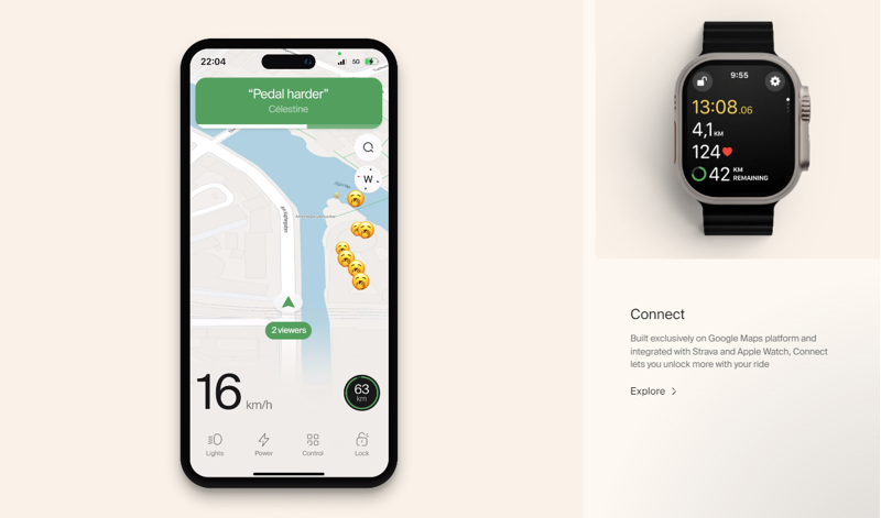 Cowboy 4 Cruiser Performance / Full E-bike in Dawn-8