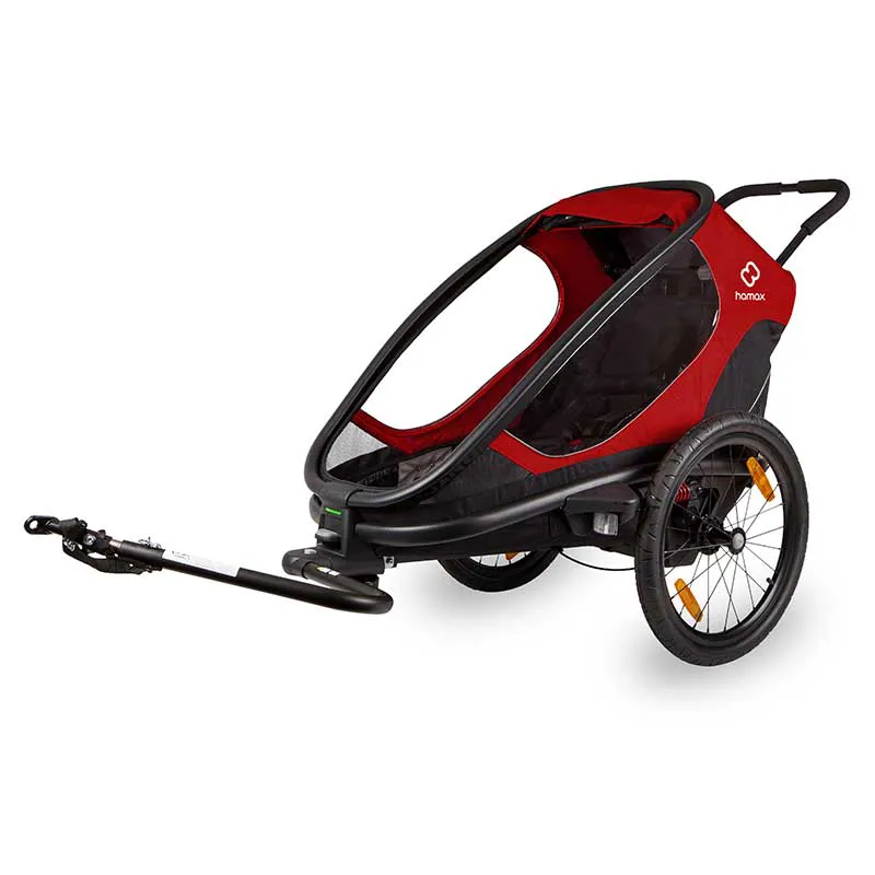 Hamax Outback Child Bike Twin Trailer in Red/Black