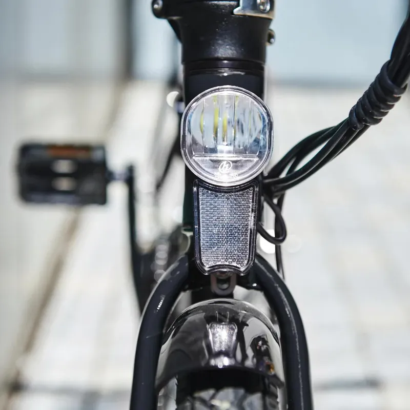 Mycle Compact Folding Electric Bike in White-4