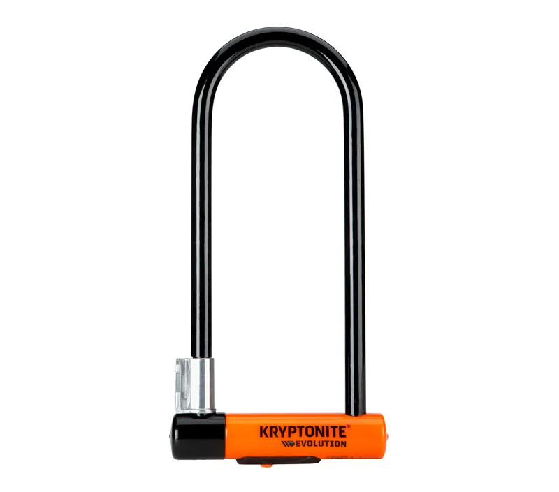 Kryptonite Evolution Long Sold Secure Gold Shackle Lock w/Flexframe Bracket in Orange/Black
