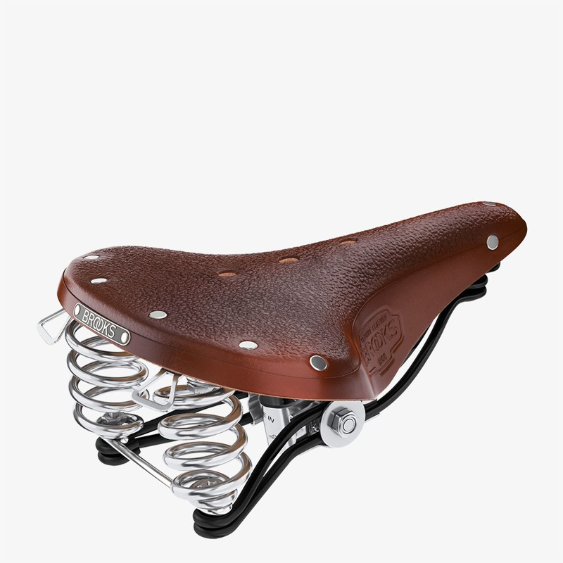 Brooks B66 Saddle in Brown-2