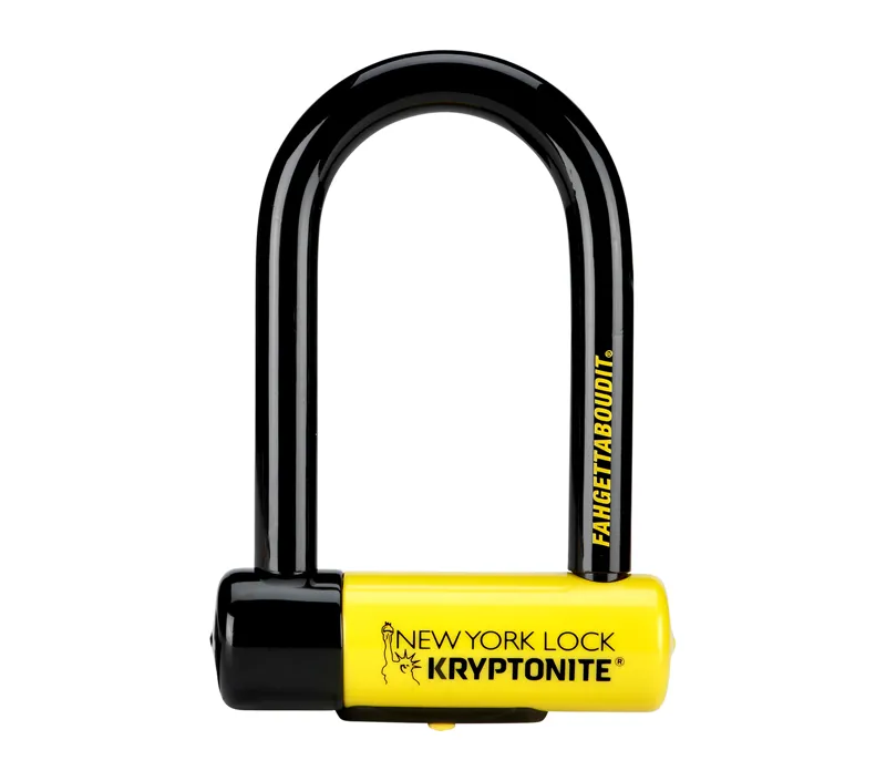 Kryptonite New York Fahgettaboudit Sold Secure Gold Lock in Yellow/Black