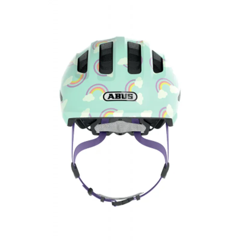 Abus Smiley 3.0 LED Kids Helmet in Light Blue-1