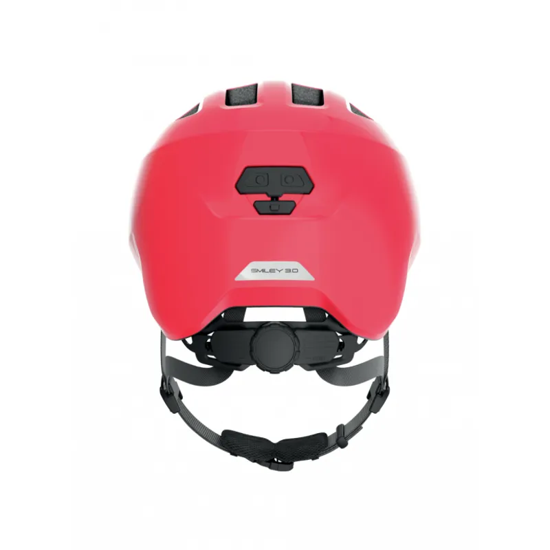  New Abus Smiley 3.0 Shiny Junior Helmet in Red-2