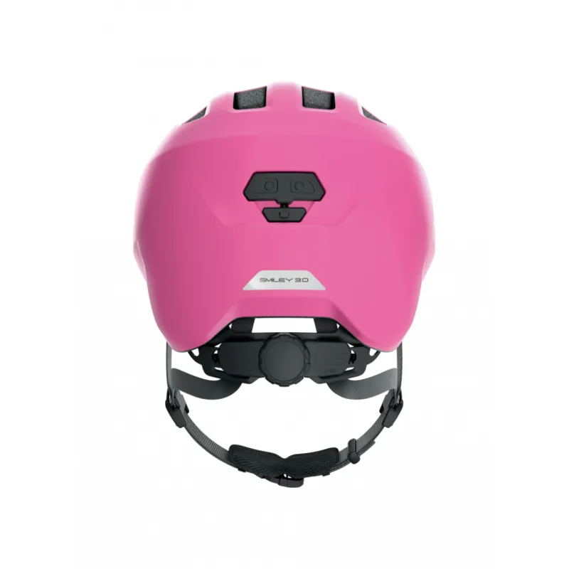  New Abus Smiley 3.0 Shiny Junior Helmet in Pink-2