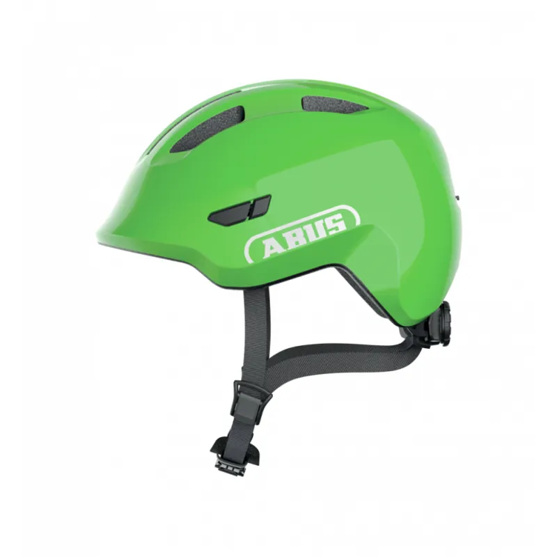 New Abus Smiley 3.0 Shiny Junior Helmet in Green