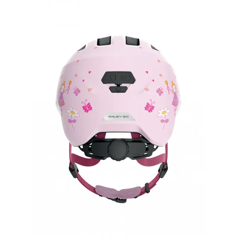 New Abus Smiley 3.0 Shiny Junior Helmet in Rose Pink-1