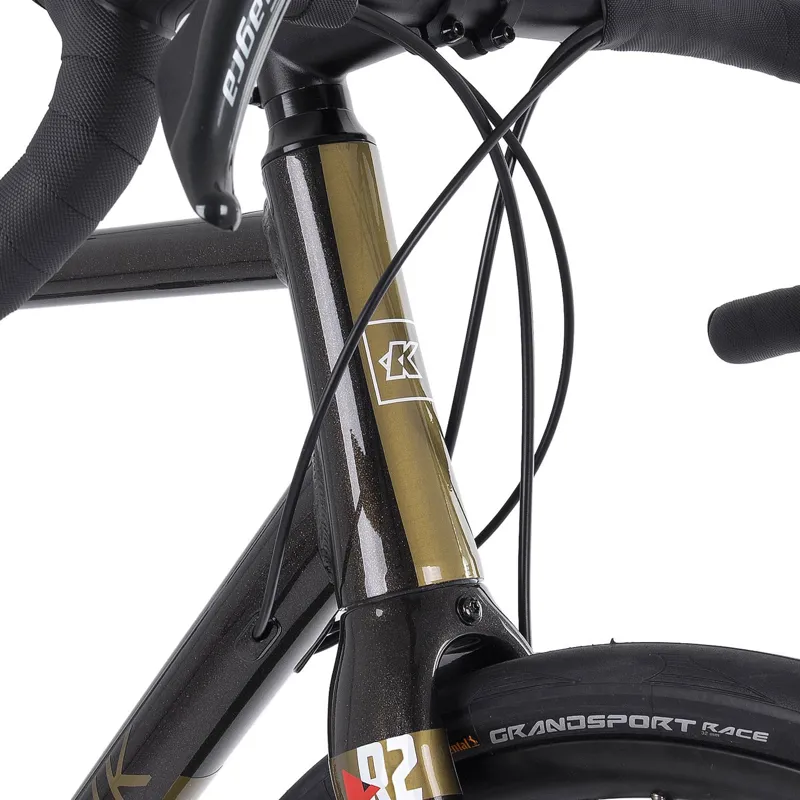 Kinesis UK R2 Road Bike in Black and Gold-2