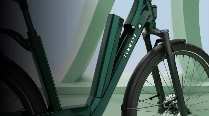 Tenways AGO T Hybrid eBike in Pearl White-8