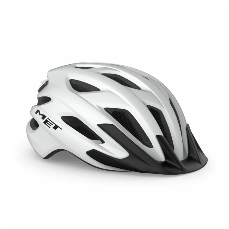 MET Crossover Versatile LED 52-59cm Uni-size Helmet in White