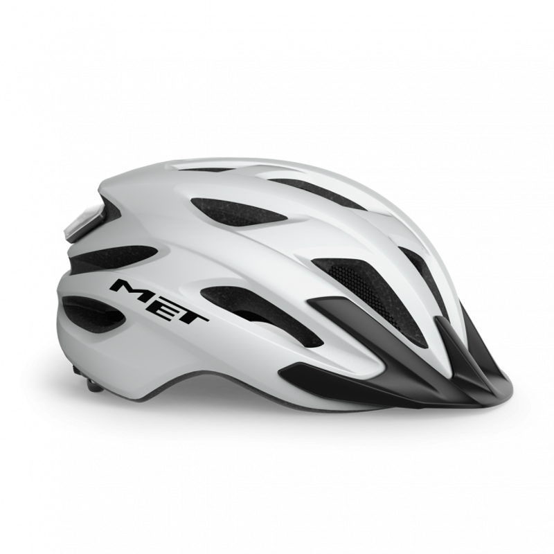 MET Crossover Versatile LED 52-59cm Uni-size Helmet in White-1