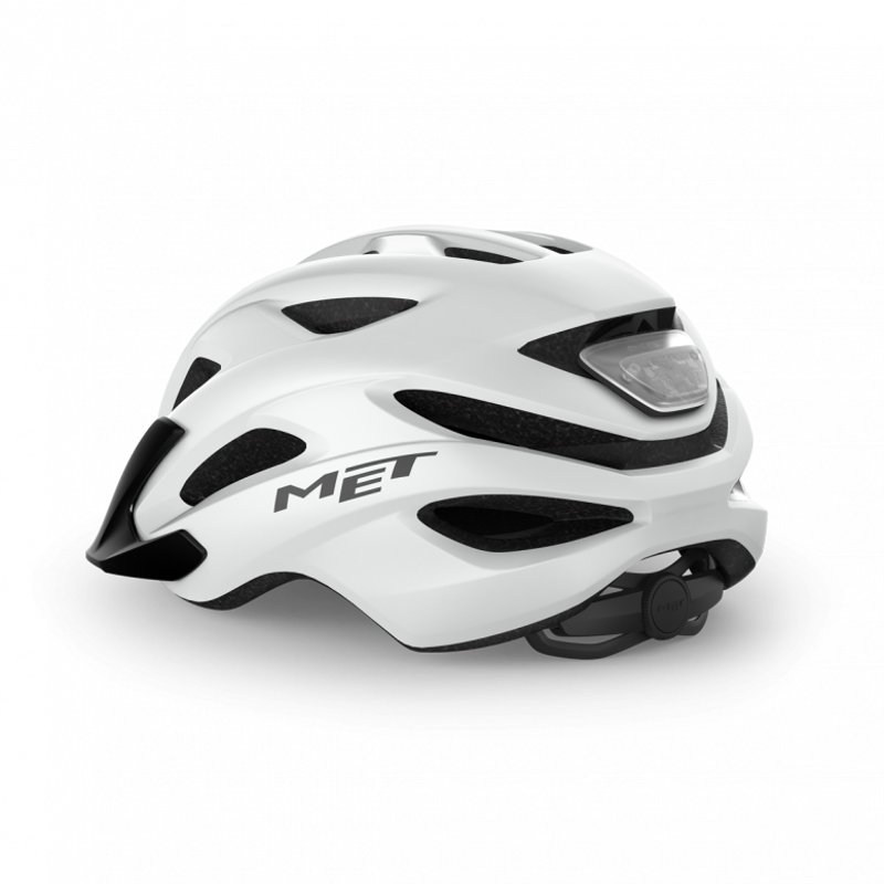 MET Crossover Versatile LED 52-59cm Uni-size Helmet in White-2