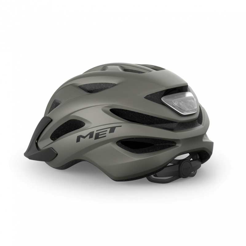 MET Crossover Versatile LED Helmet in Titanium-2