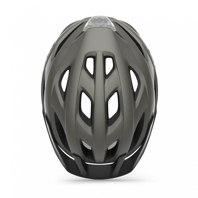 MET Crossover Versatile LED Helmet in Titanium-3