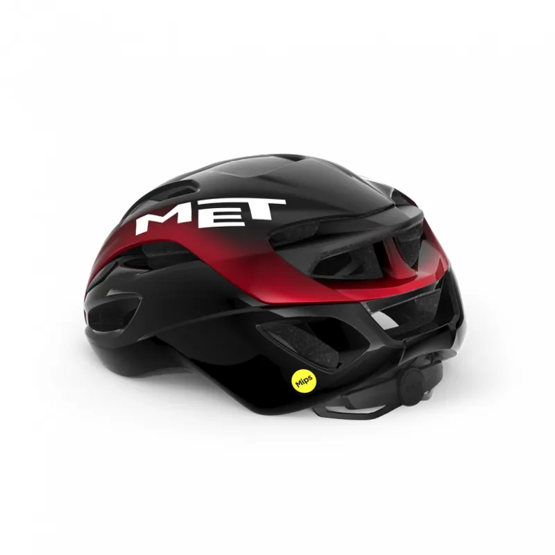 MET Rivale Road MIPS Helmet in Black/Red-2