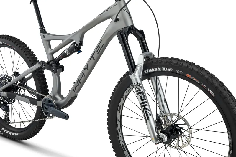 Whyte T-140C RSX  Full Suspension Trail Bike in Matt Grey with Black Grey-3