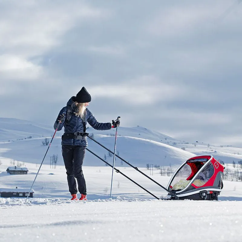 Hamax Outback Child Bike Twin Trailer in Red/Black-4